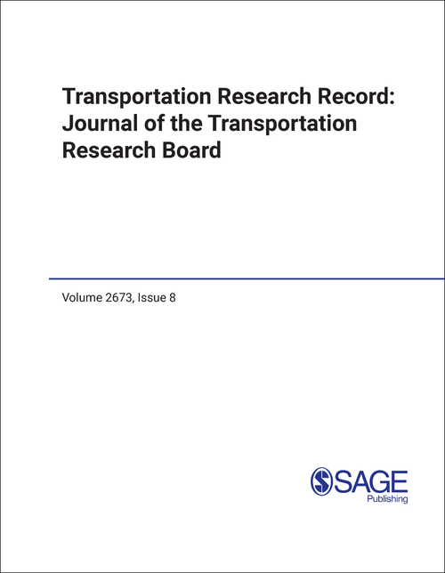 TRANSPORTATION RESEARCH RECORD. VOLUME 2673, ISSUE #8 (AUGUST 2019)