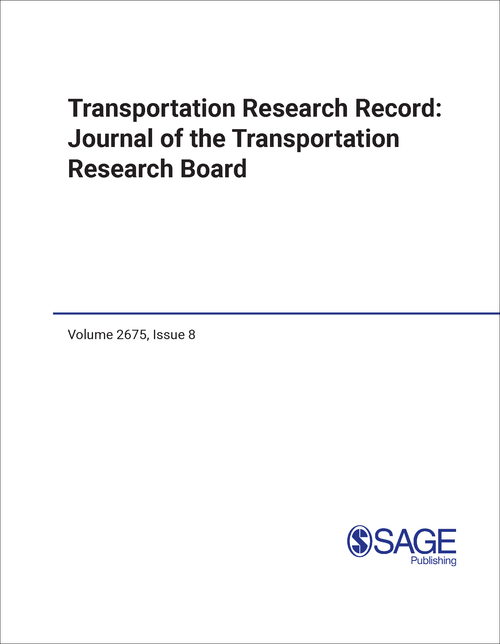 TRANSPORTATION RESEARCH RECORD. VOLUME 2675, ISSUE #8 (AUGUST 2021)