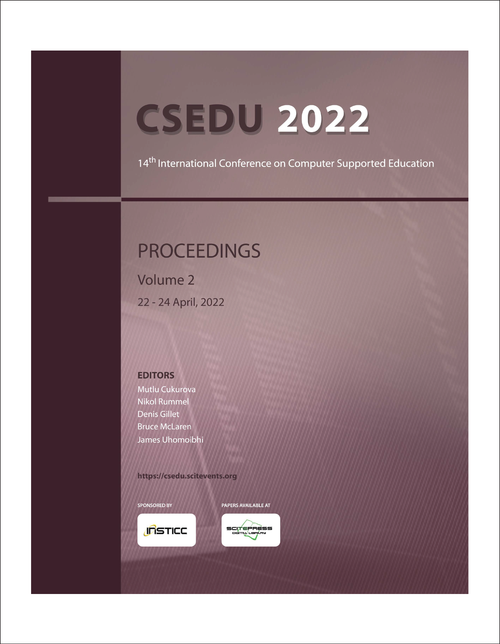 COMPUTER SUPPORTED EDUCATION. INTERNATIONAL CONFERENCE. 14TH 2022. (CSEDU 2022) VOLUME 2