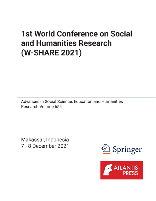 SOCIAL AND HUMANITIES RESEARCH. WORLD CONFERENCE. 1ST 2021. (W-SHARE 2021)