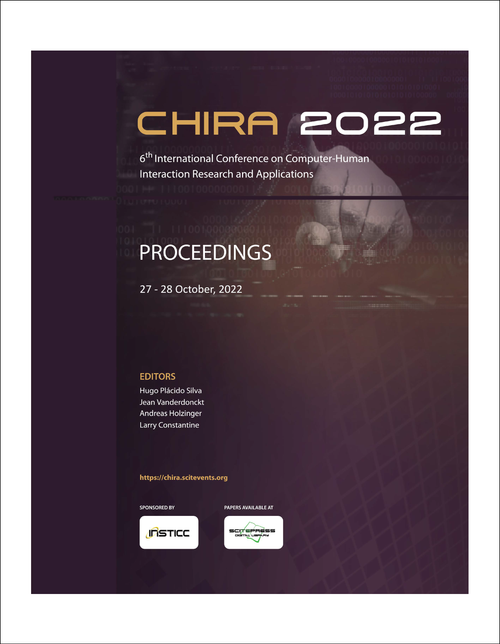 COMPUTER-HUMAN INTERACTION RESEARCH AND APPLICATIONS. INTERNATIONAL CONFERENCE. 6TH 2022. (CHIRA 2022)