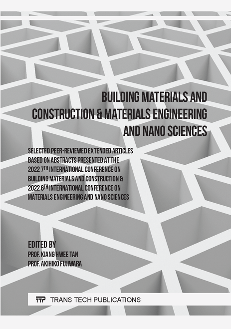 BUILDING MATERIALS AND CONSTRUCTION & MATERIALS ENGINEERING AND NANO SCIENCES