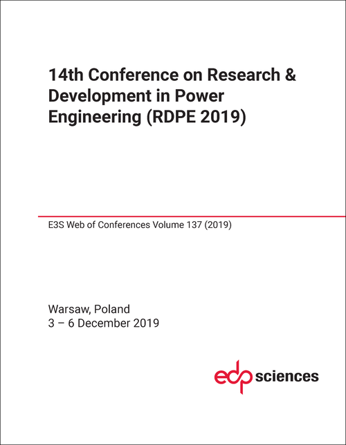 RESEARCH AND DEVELOPMENT IN POWER ENGINEERING. CONFERENCE. 14TH 2019. (RDPE 2019)