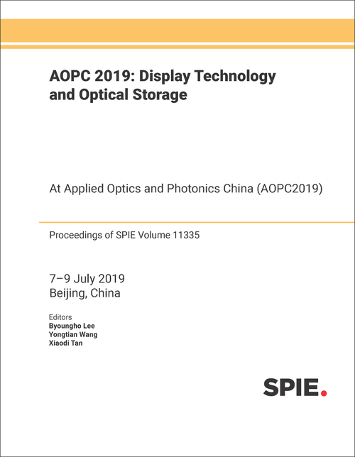 AOPC 2019: DISPLAY TECHNOLOGY AND OPTICAL STORAGE