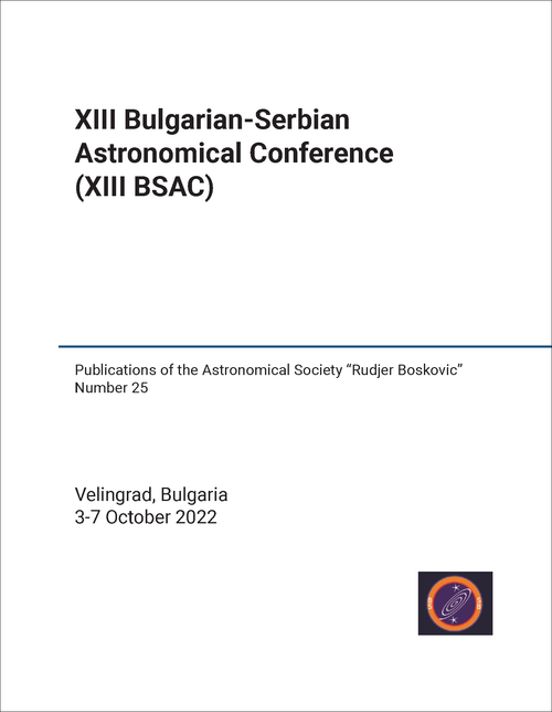 ASTRONOMICAL CONFERENCE. BULGARIAN-SERBIAN. 13TH 2022. (XIII BSAC)