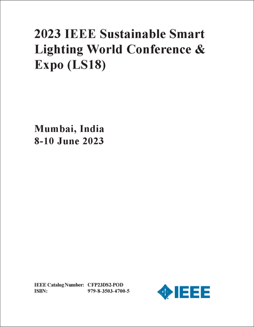 SUSTAINABLE SMART LIGHTING WORLD CONFERENCE AND EXPO. IEEE. 2023. (LS18)