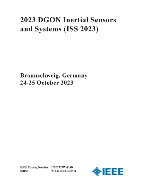 INERTIAL SENSORS AND SYSTEMS. DGON. 2023. (ISS 2023)