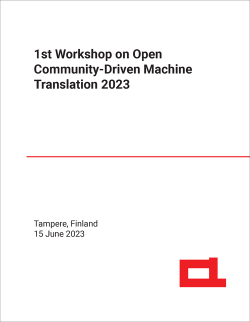 OPEN COMMUNITY-DRIVEN MACHINE TRANSLATION. WORKSHOP. 1ST 2023.