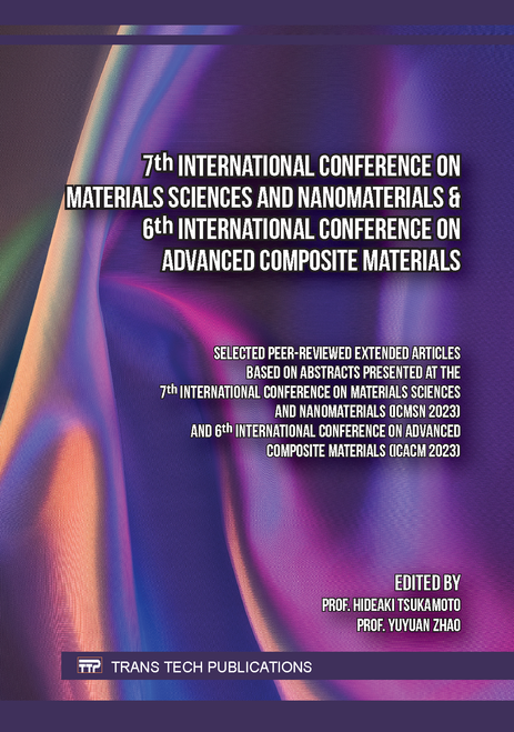 MATERIALS SCIENCES AND NANOMATERIALS. INTERNATIONAL CONFERENCE. 7TH 2023. (AND 6TH INTERNATIONAL CONFERENCE ON ADVANCED COMPOSITE MATERIALS)