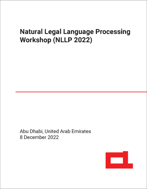 NATURAL LEGAL LANGUAGE PROCESSING WORKSHOP. 2022. (NLLP 2022)