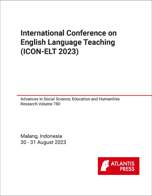 ENGLISH LANGUAGE TEACHING. INTERNATIONAL CONFERENCE. 2023. (ICON-ELT 2023)