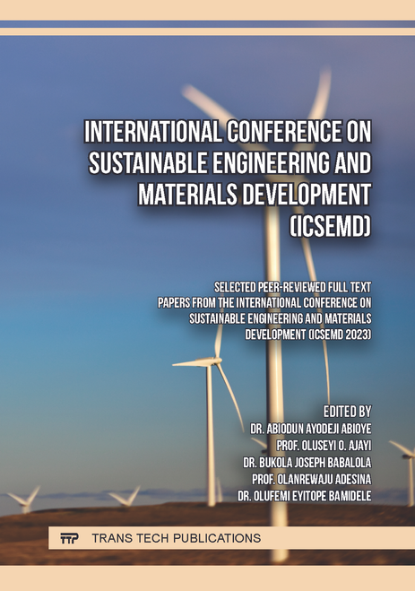 SUSTAINABLE ENGINEERING AND MATERIALS DEVELOPMENT. INTERNATIONAL CONFERENCE. 2023. (ICSEMD 2023) (FULL TEXT)
