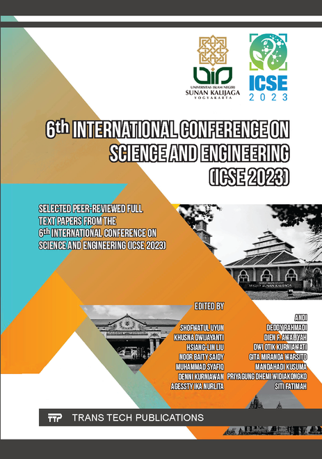 SCIENCE AND ENGINEERING. INTERNATIONAL CONFERENCE. 6TH 2023. (ICSE 2023)