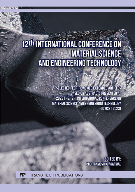 MATERIAL SCIENCE AND ENGINEERING TECHNOLOGY. INTERNATIONAL CONFERENCE. 12TH 2023. (ICMSET 2023)