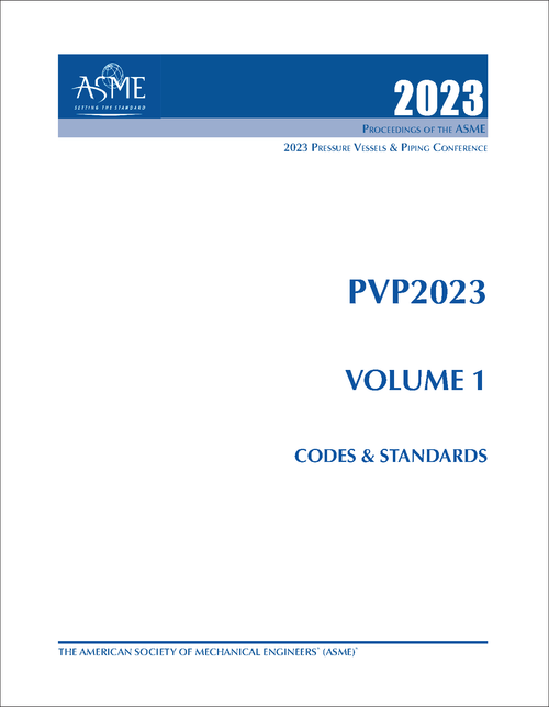 PRESSURE VESSELS AND PIPING CONFERENCE. 2023. PVP2023, VOLUME 1: CODES AND STANDARDS