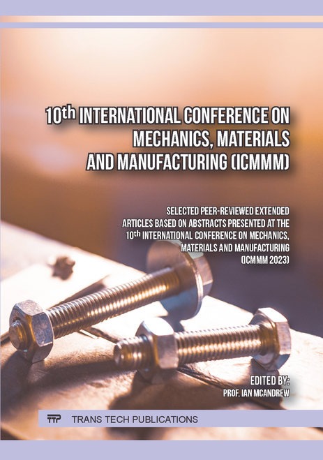 MECHANICS, MATERIALS AND MANUFACTURING. INTERNATIONAL CONFERENCE. 10TH 2023. (ICMMM 2023)