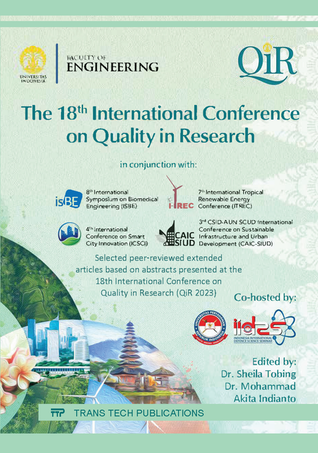 QUALITY IN RESEARCH. INTERNATIONAL CONFERENCE. 18TH 2023. (QIR 2023)