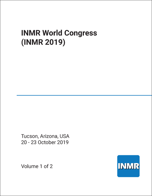 INMR WORLD CONGRESS. 2019. (INMR 2019) (2 VOLS)