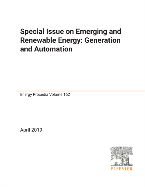 EMERGING AND RENEWABLE ENERGY: GENERATION AND AUTOMATION. SPECIAL ISSUE. 2019.