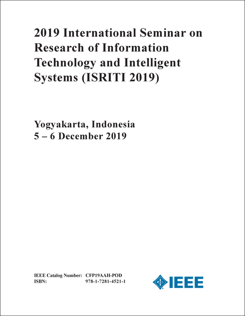 RESEARCH OF INFORMATION TECHNOLOGY AND INTELLIGENT SYSTEMS. INTERNATIONAL SEMINAR. 2019. (ISRITI 2019)