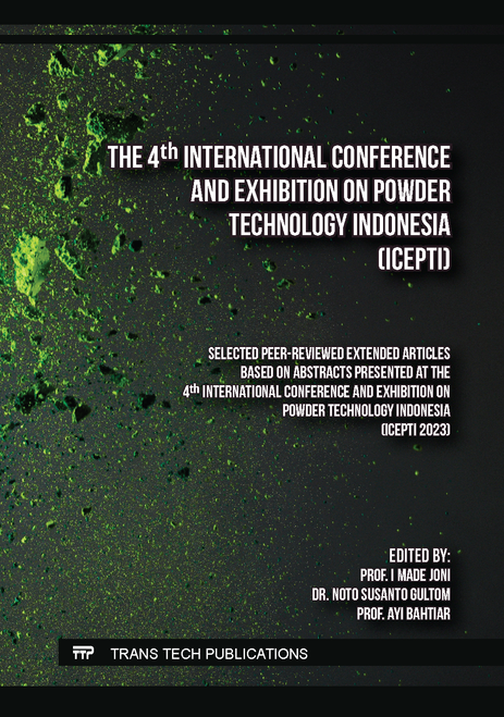 POWDER TECHNOLOGY INDONESIA. INTERNATIONAL CONFERENCE AND EXHIBITION. 4TH 2023.  (ICEPTI 2023)