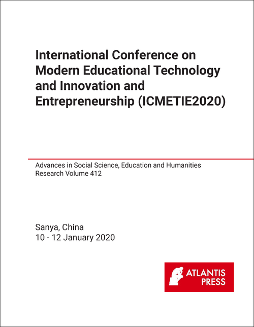 MODERN EDUCATIONAL TECHNOLOGY AND INNOVATION AND ENTREPRENEURSHIP. INTERNATIONAL  CONFERENCE. 2020. (ICMETIE2020)