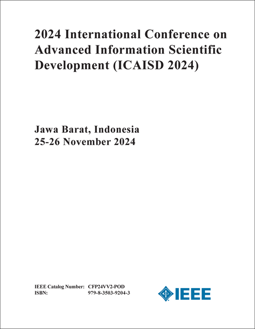 ADVANCED INFORMATION SCIENTIFIC DEVELOPMENT. INTERNATIONAL CONFERENCE. 2024. (AISD 2024)