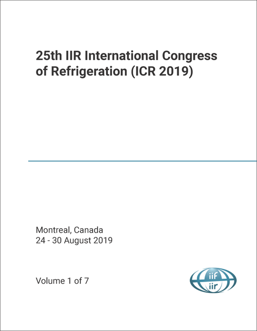 REFRIGERATION. INTERNATIONAL CONGRESS. 25TH 2019. (ICR 2019) (7 VOLS)