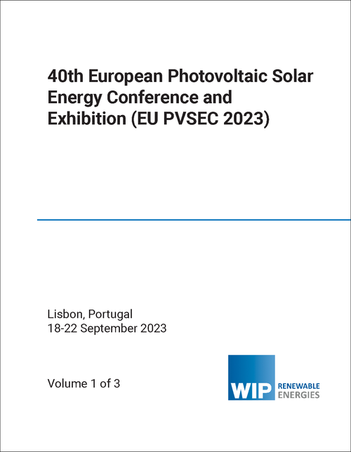 PHOTOVOLTAIC SOLAR ENERGY CONFERENCE AND EXHIBITION. EUROPEAN. 40TH 2023. (EU PVSEC 2023) (3 VOLS)