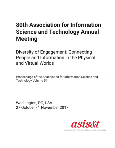 ASSOCIATION FOR INFORMATION SCIENCE AND TECHNOLOGY ANNUAL MEETING