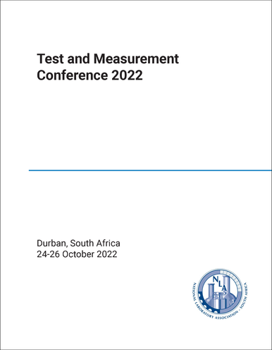 Testing Conference Book TEST AND MEASUREMENT CONFERENCE. 2022. - proceedings.com