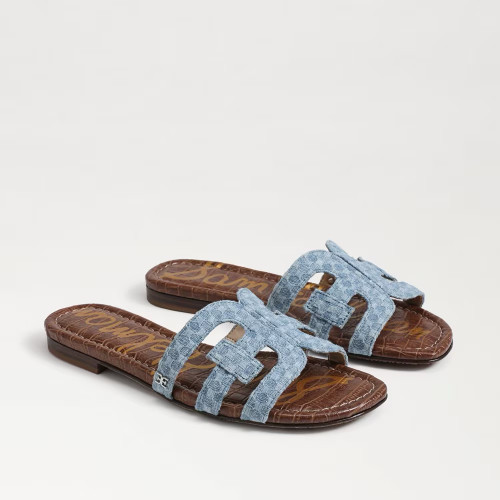 Bay Slide Sandal- Montrose Blue Denim