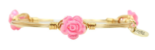 The Mini Rose Bangle-Hot Pink