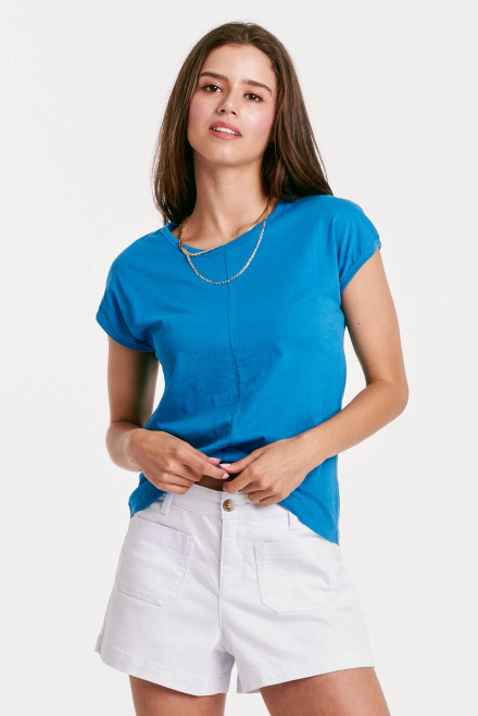 Lacey Dolman Sleeve Top - Blue