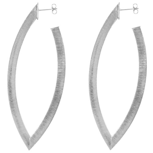 Silver Wow Hoops