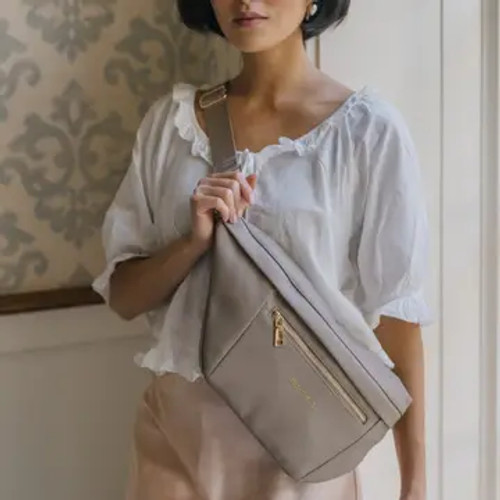 Presley Sling Crossbody Travel Bag - Taupe
