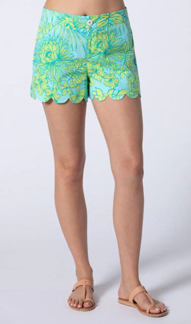 Monoa Valley Sloane Shorts- Aqualine