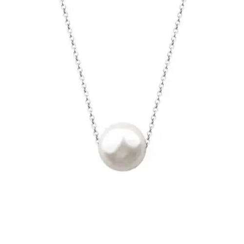 Ellie Single Pearl Necklace - Gold - 8mm Ellie Single Pearl Necklace - Gold - 8mm