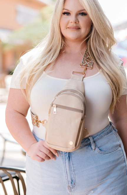 Page Sling Crossbody- Cream