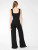 Ponte Tank Wide Leg Jumpsuit- Black