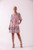Sahiba- Tiered Mini Dress w/ Bubble Sleeves