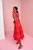 Jade Dress - Red/Pink