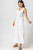 Drawcord Waist Maxi Dress - White
