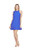 Side Ruffle Dress - Blue