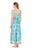 Front Wrap Tiered Maxi - Blue Oasis
