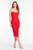 Lopez Dress in Mesh- Kiss Red