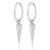 Aria Spike Hoops - Silver