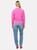 Effie Crew Sweater- Barbie Pink