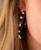 Large City Girl Jewel Hoops- Black Crystal