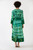 Roya Gathered Maxi Dress- Night Green